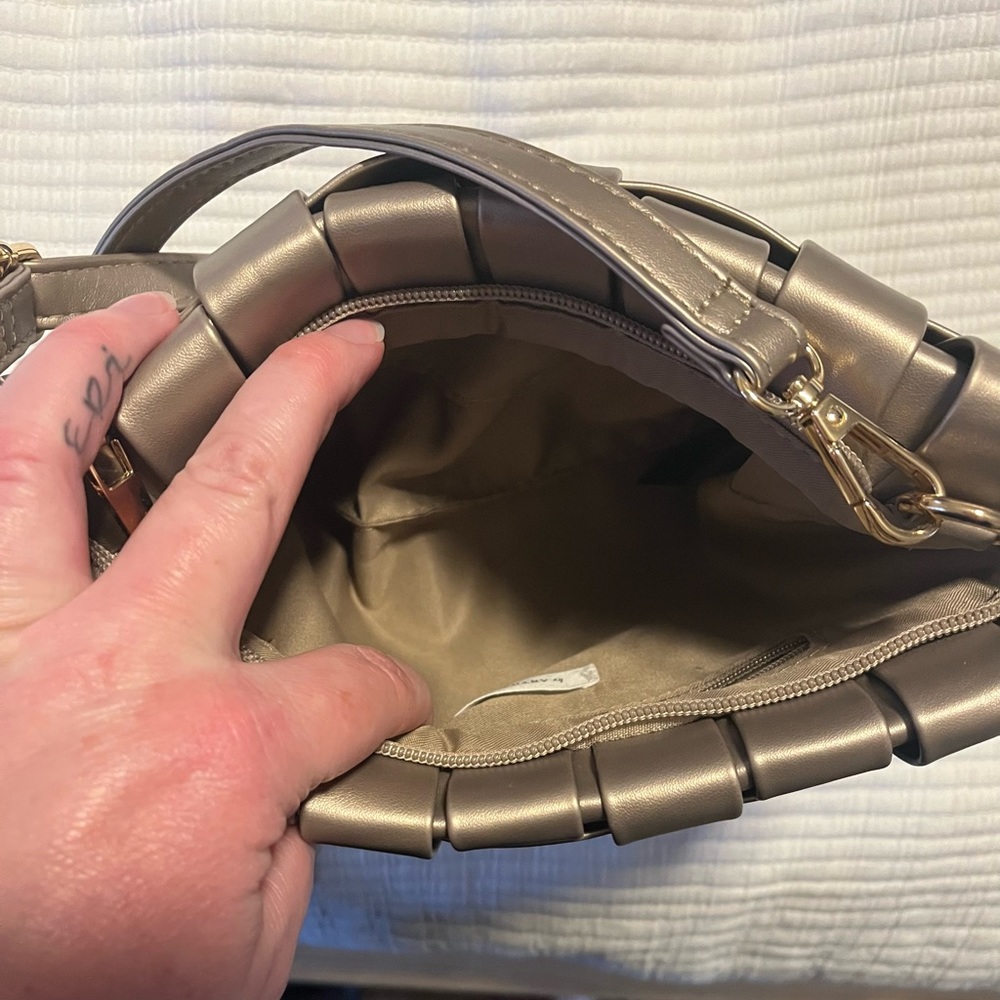 Anthropologie Woven Crossbody Bag in Taupe - Picture 3 of 4
